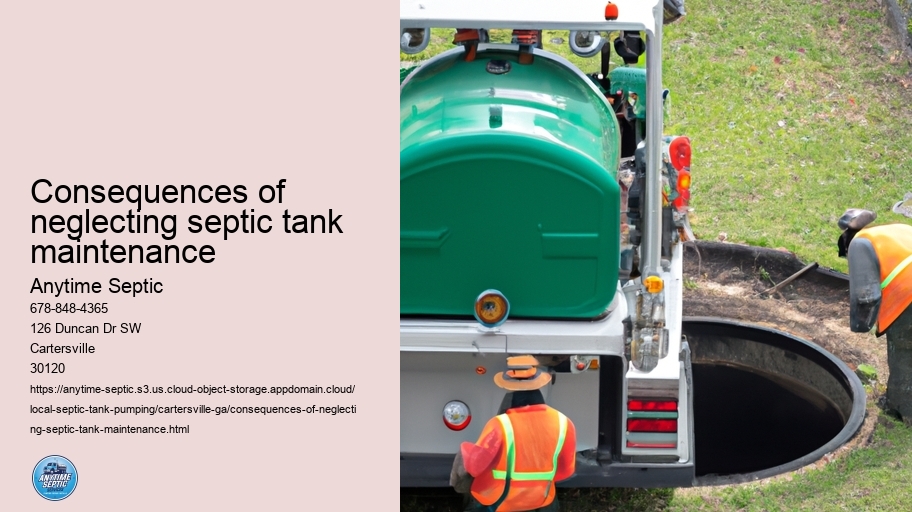 Consequences of neglecting septic tank maintenance