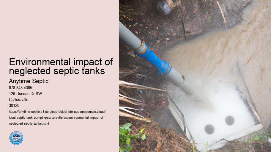 Environmental impact of neglected septic tanks