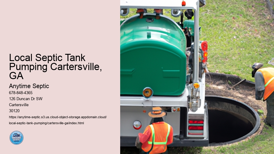 Local Septic Tank Pumping Cartersville, GA